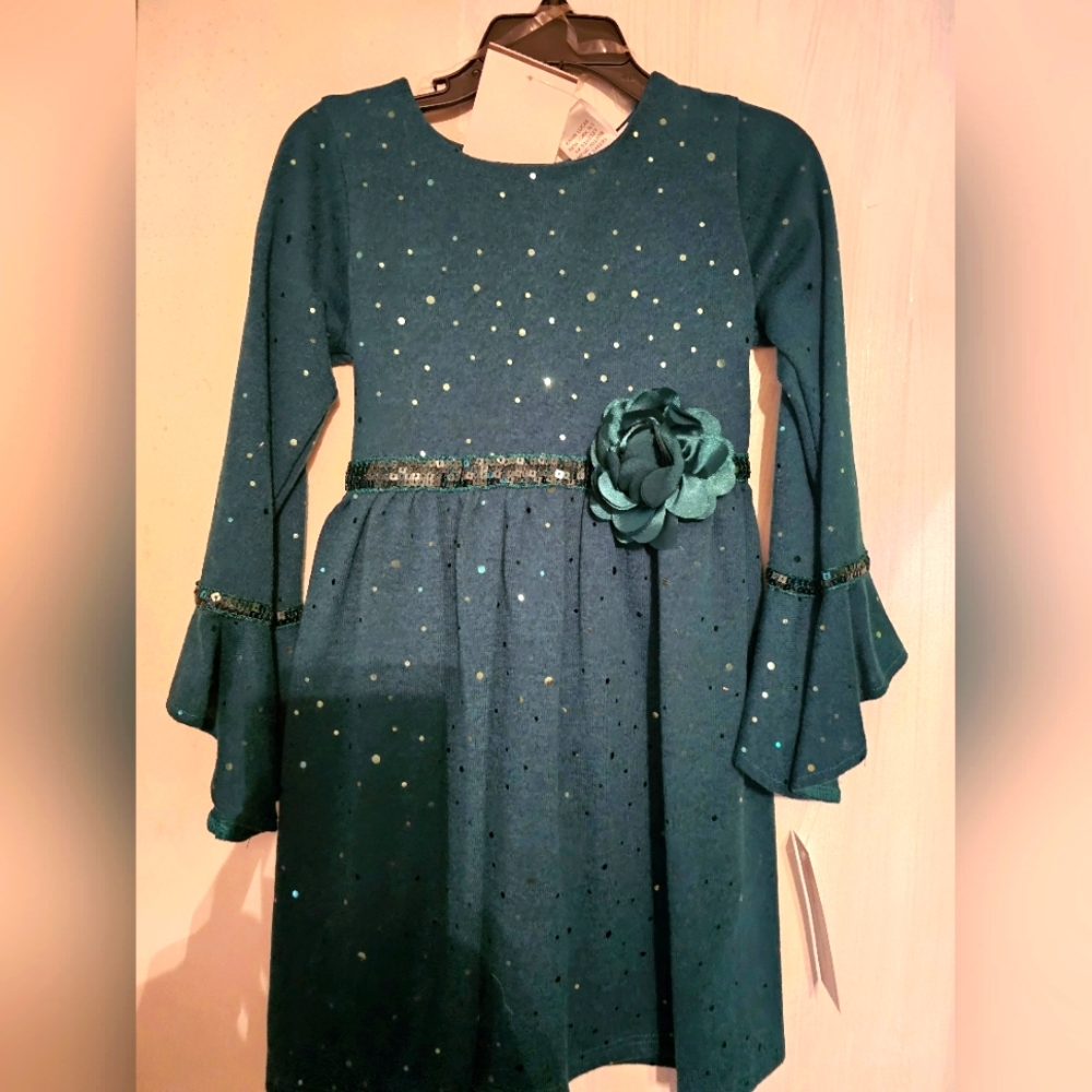 Holiday girls dress , Sweet heart Rose